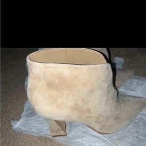 Vince Camuto Tan Suede Ankle Booties